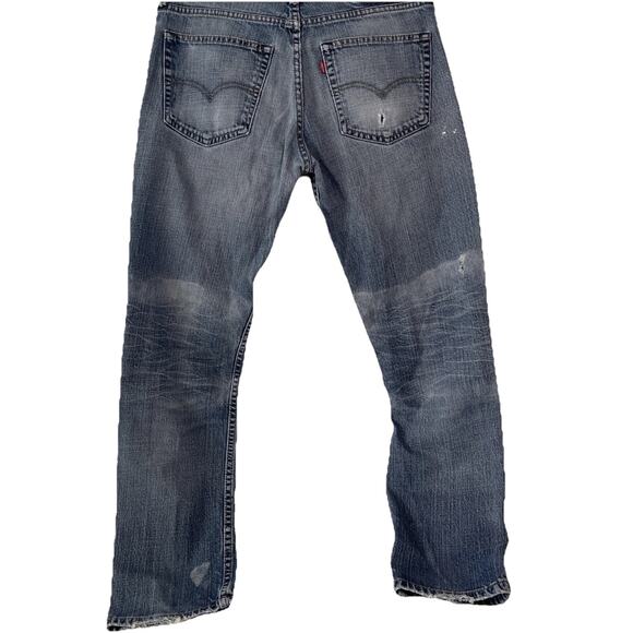 Levis 505 Jeans Men’s 32X30 Distressed- Small Paint Splotches. See Pics. - Picture 4 of 6